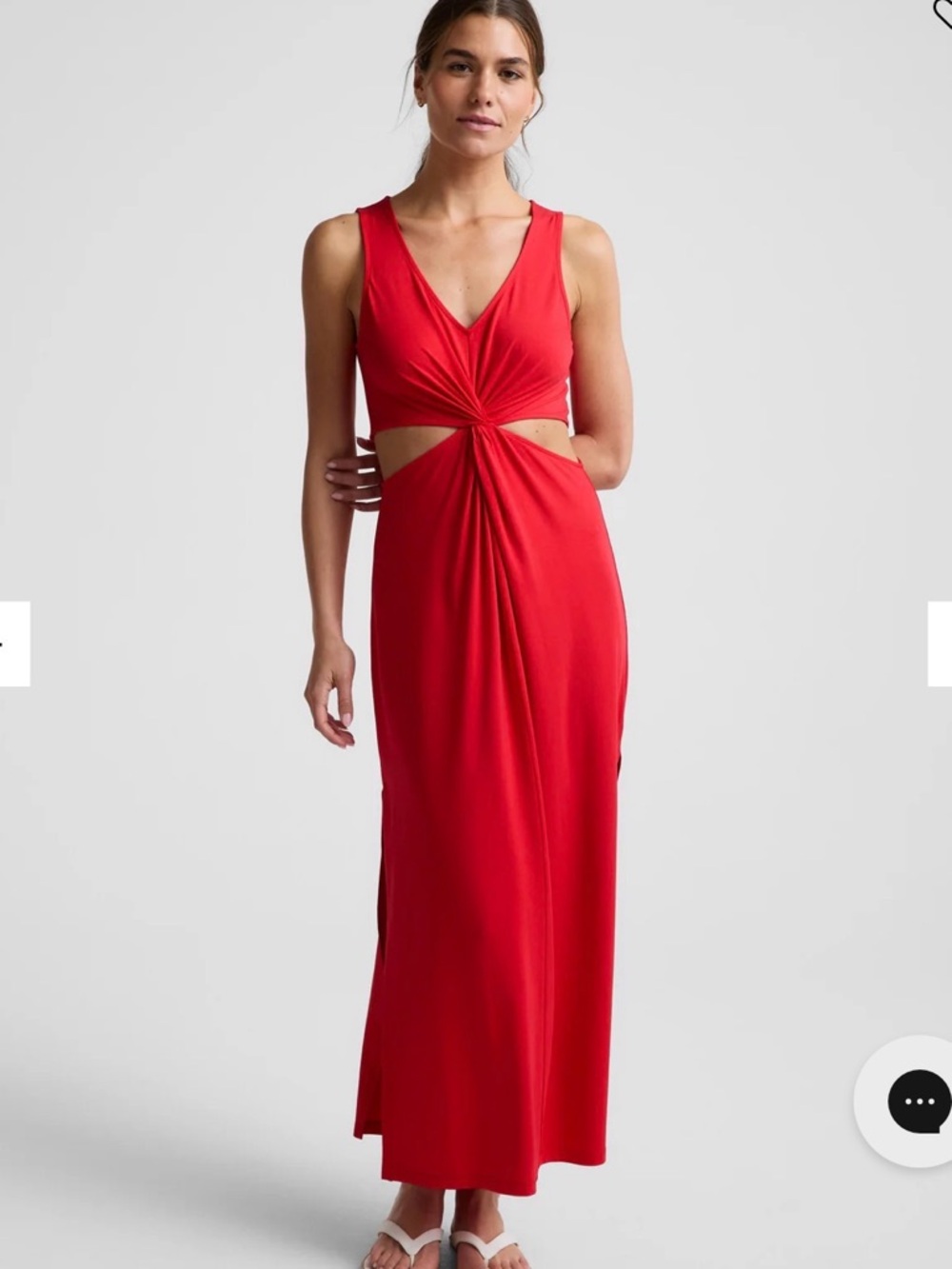 Beyond Yoga Around the World Maxi Dress - Red - size Medium - new with tags